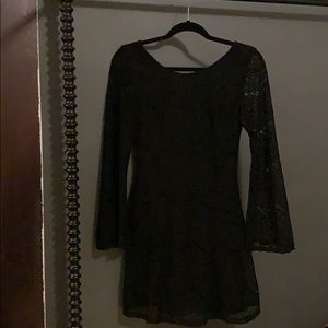 Black lace dress